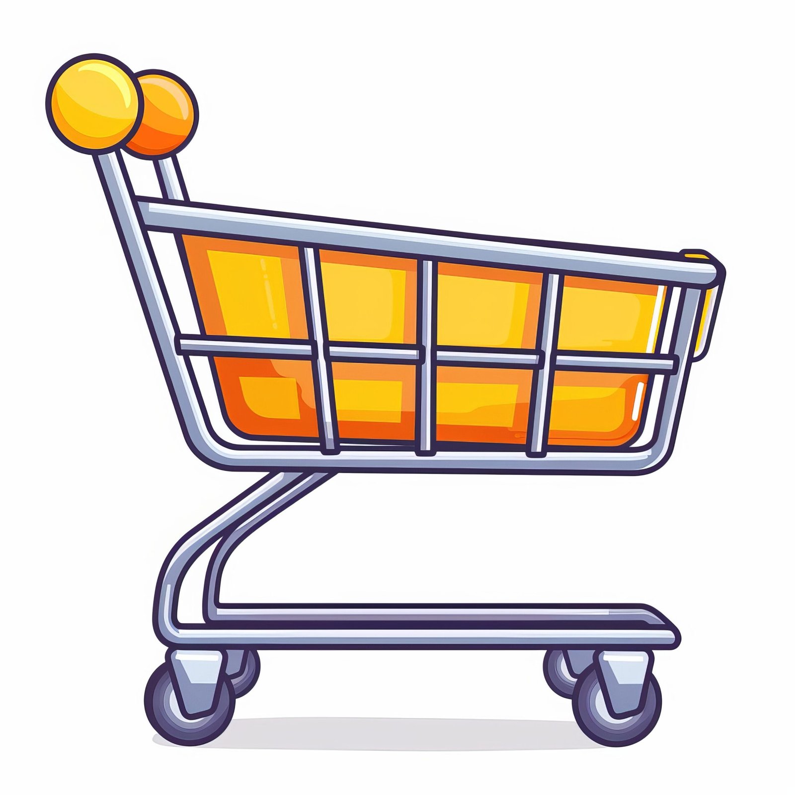 cartoon-drawing-shopping-cart-with-ball